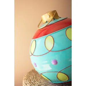 Set of 2 Large Colorful Christmas Ball Ornaments 2