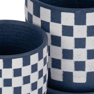 BRIGHTONVIEW SET OF 2 BLUE PLANTER 6 (IN) 6