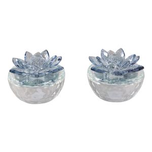 BAIRDCROSS SET OF 2 BLUE BOXES 4 (IN) 1