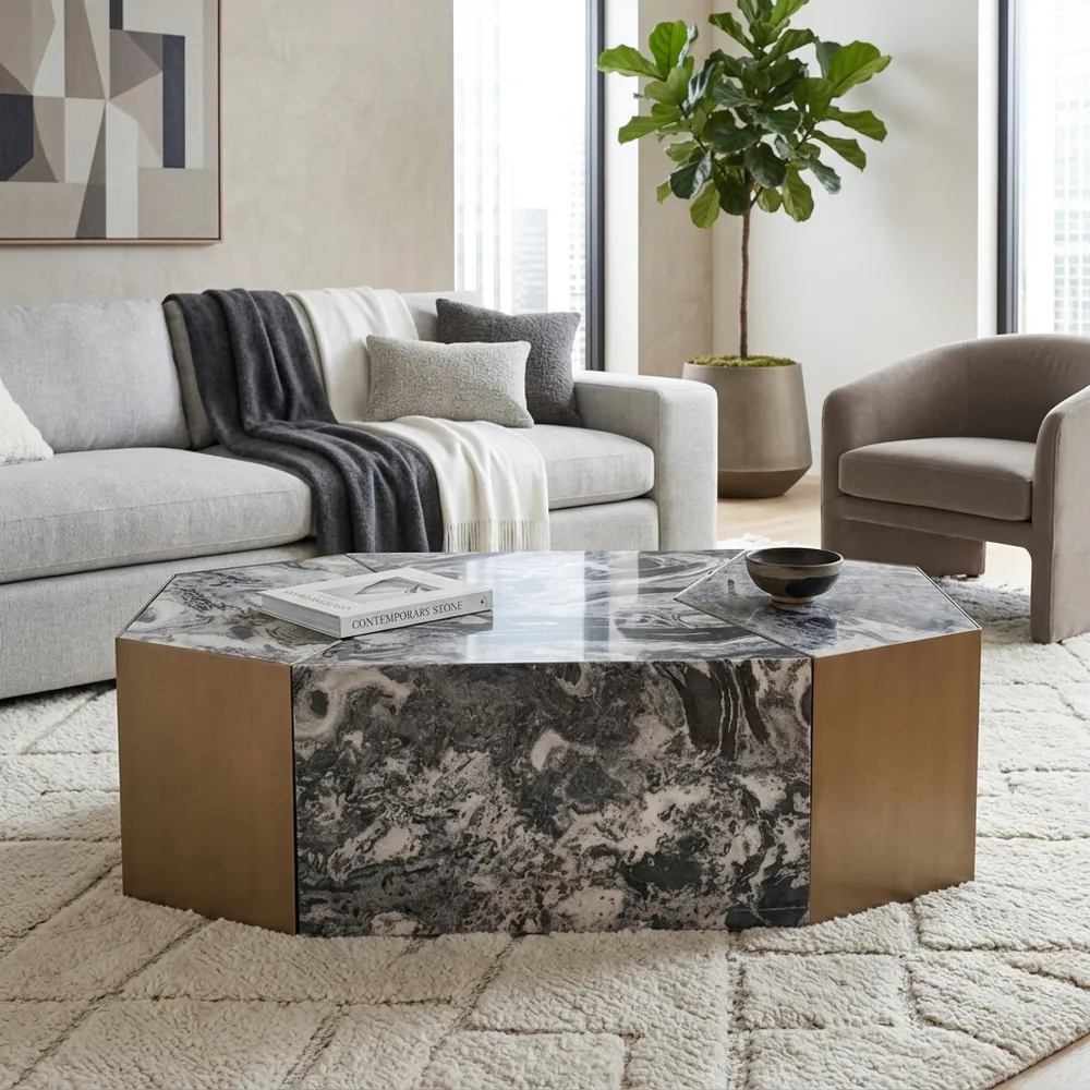 PENNRIDGE SET OF 3 BROWN COFFEE TABLES 15 (IN)