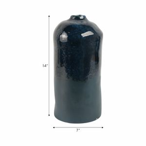 MILLERBEACH BLUE VASE 14 (IN) 9