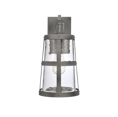 Dakota 14″ High 1-Light Outdoor Sconce - Distressed Zinc