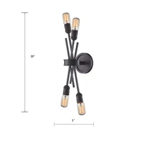 Xenia 20'' High 4-Light Sconce - Oil Rubbed Bronze 2