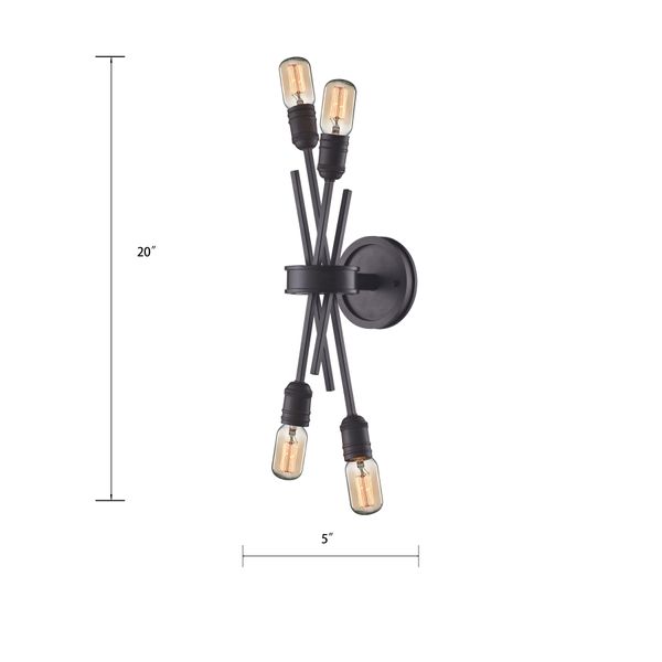 Xenia 20'' High 4-Light Sconce - Oil Rubbed Bronze