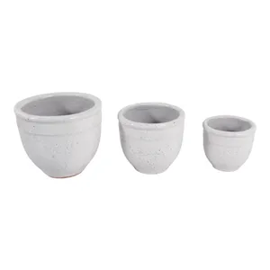 HAYFORDWAY SET OF 3 WHITE PLANTER 8 (IN) 4