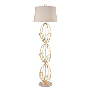 Morely 63'' High 1-Light Floor Lamp - Gold Leaf 2