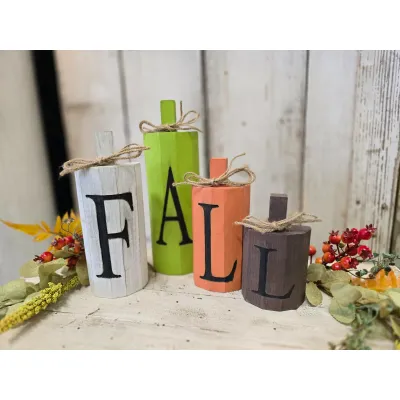 Fall Blocks 10, 8.5, 7 and 5.5in H