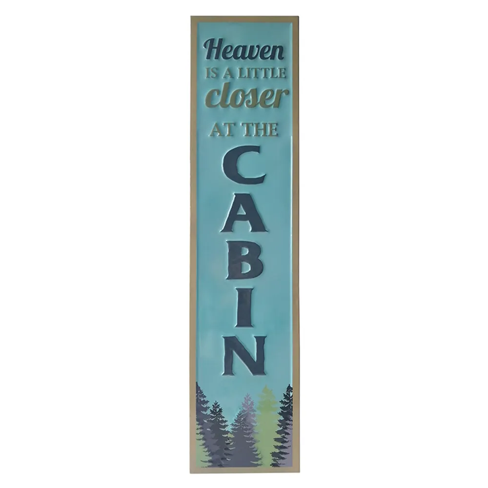 42" HEAVEN/CABIN EMBOSSED SIGN