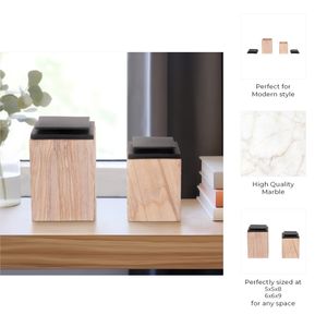 DRAPERMILL SET OF 2 BROWN BOXES 9 (IN) 10