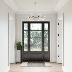 Boudreaux 28'' Wide 6-Light Chandelier - Matte White 6