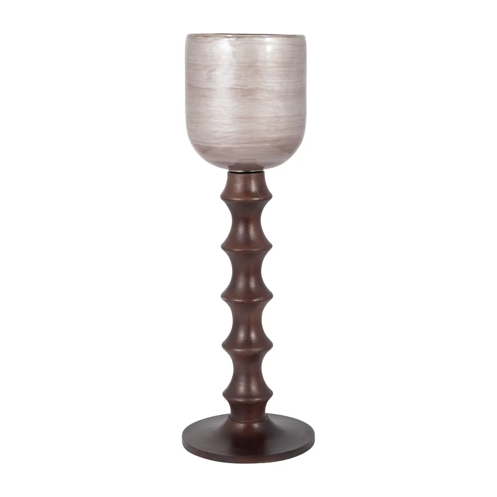 HENLEYSTONE PINK GLASS 24 (IN)