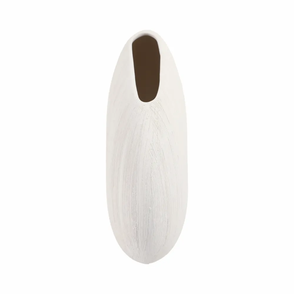 MARCHOLM WHITE VASE 11 (IN)