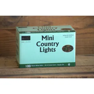100 Bulb Green Cord Country Lights 2