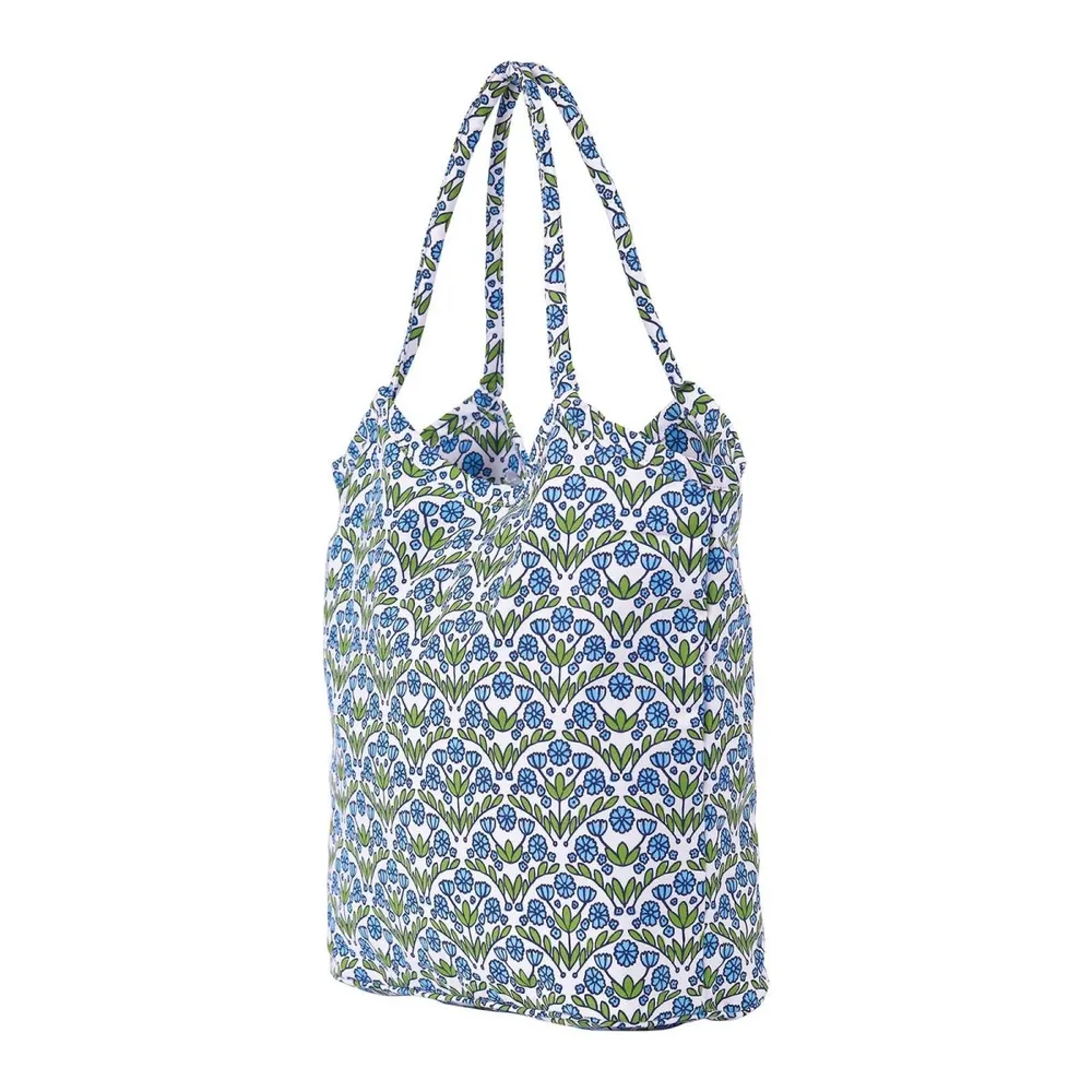 Blaire Blue Canvas Bucket Bag