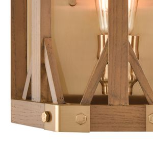 Structure 10'' High 1-Light Sconce - Medium Oak 3