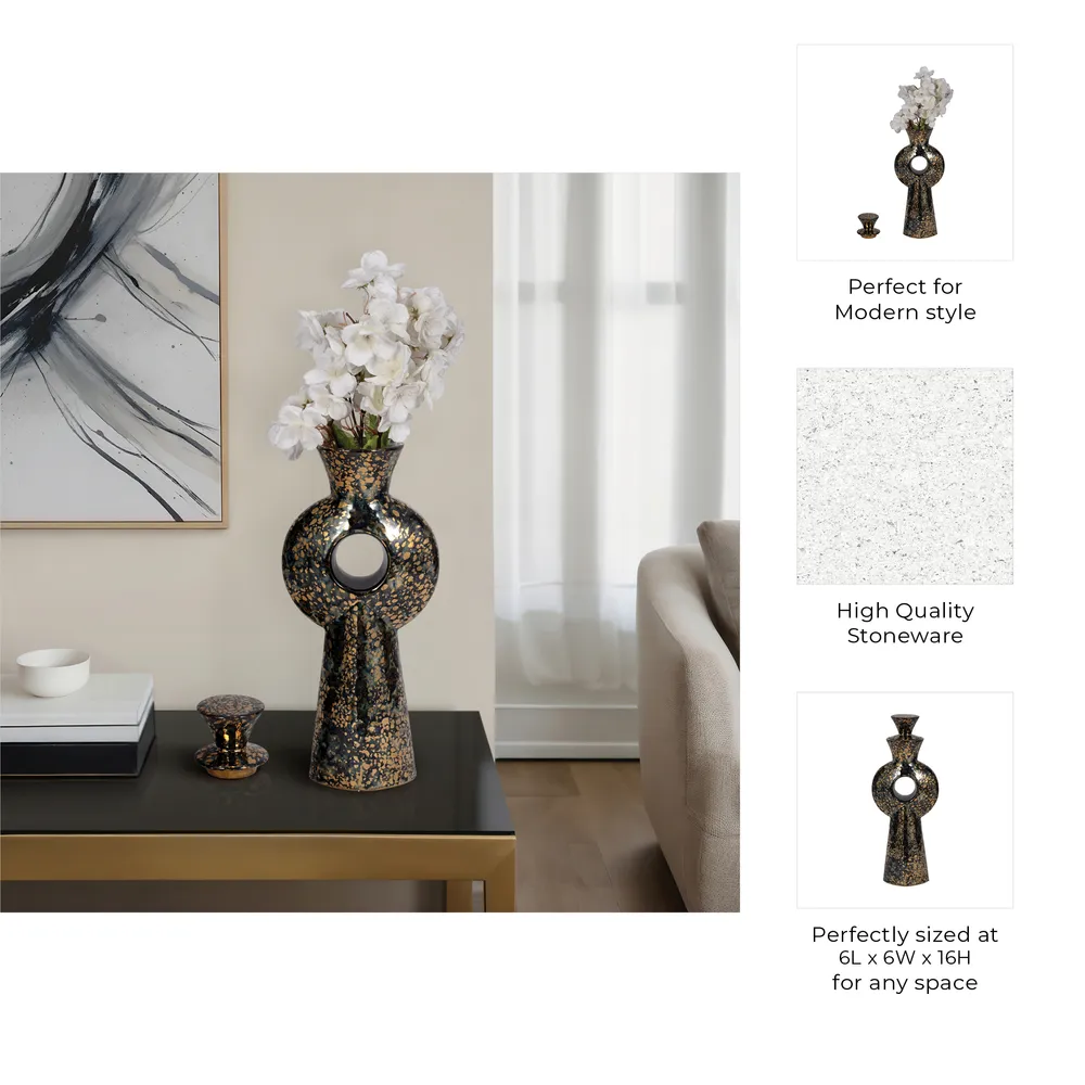 BARTONFIELD BROWN VASE 16 (IN)