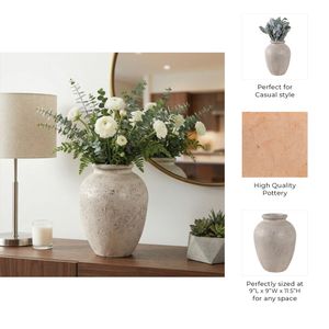DUNCANRUN WHITE VASE 12 (IN) 10