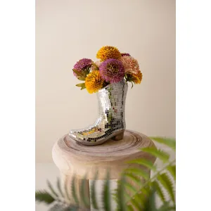 Ceramic Disco Boot Vase 1
