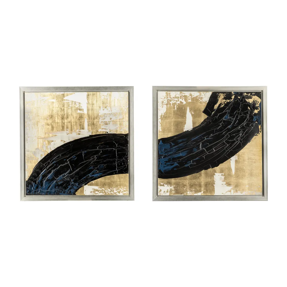 RHEAWOOD SET OF 2 BLACK ART 47 (IN)