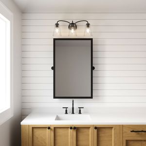 Emily 23'' Wide 3-Light Vanity Light - Matte Black 7