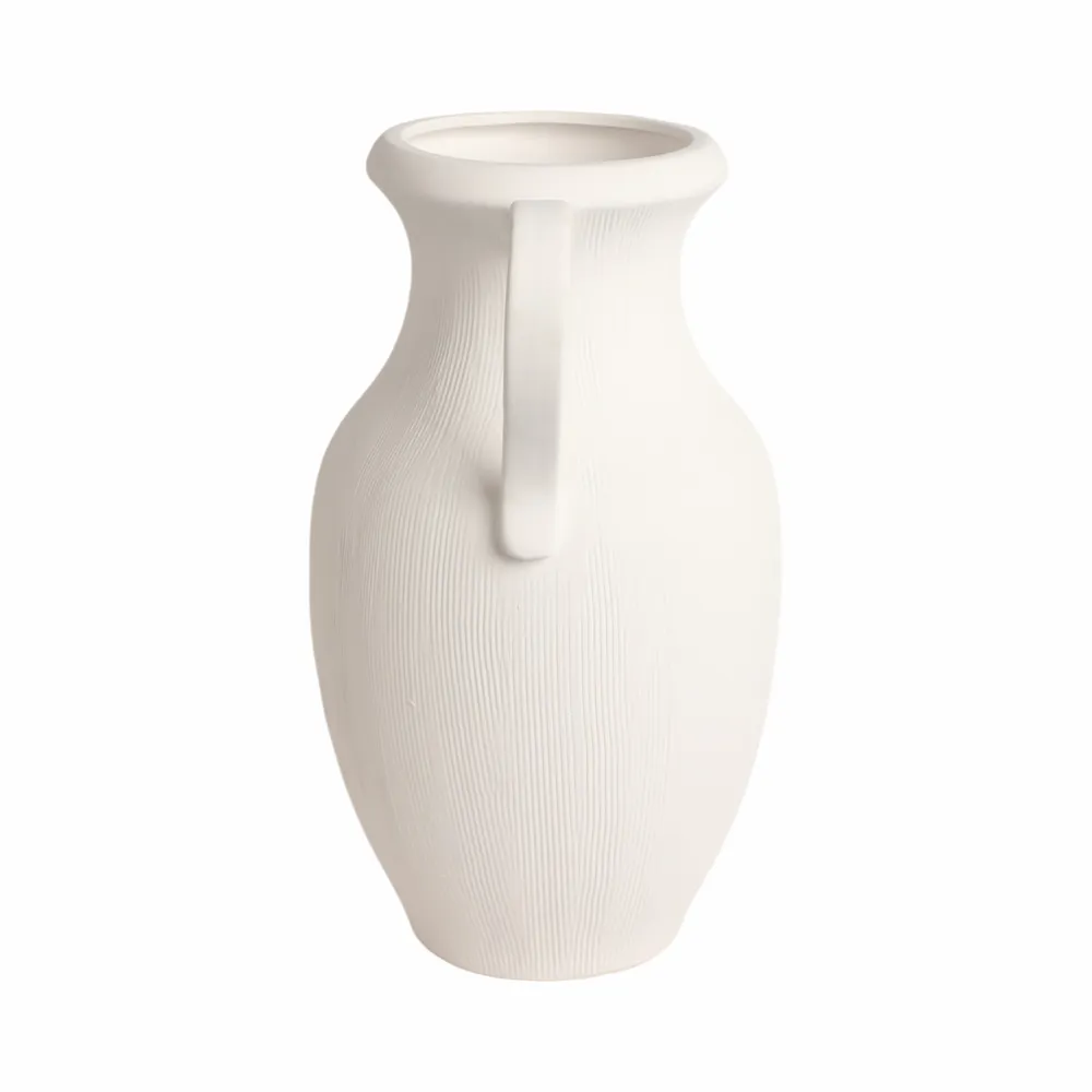 GARTONSHAW WHITE VASE 15 (IN)