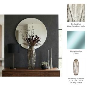 DERMOTWELL CLEAR GLASS VASE 20 (IN) 9