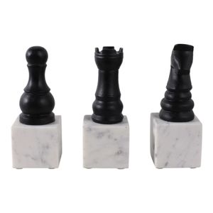CLEOWOOD SET OF 3 BLACK DECOR 9 (IN) 4