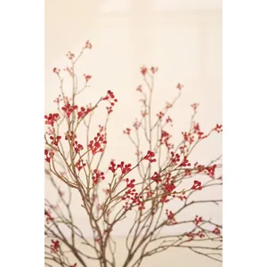 Artificial Red Berry Spray 4