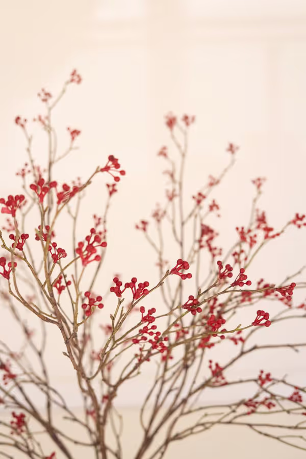 Artificial Red Berry Spray