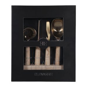 HEMMINGGATE SET OF 4 CREAM BAR ACCESSORIES 12 (IN) 3