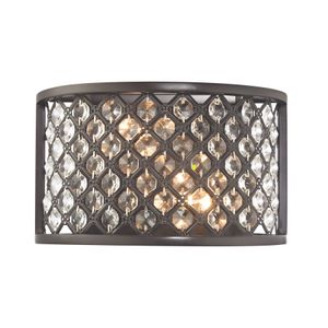 Genevieve 6'' High 2-Light Sconce - Oil Rubbed Bronze 1
