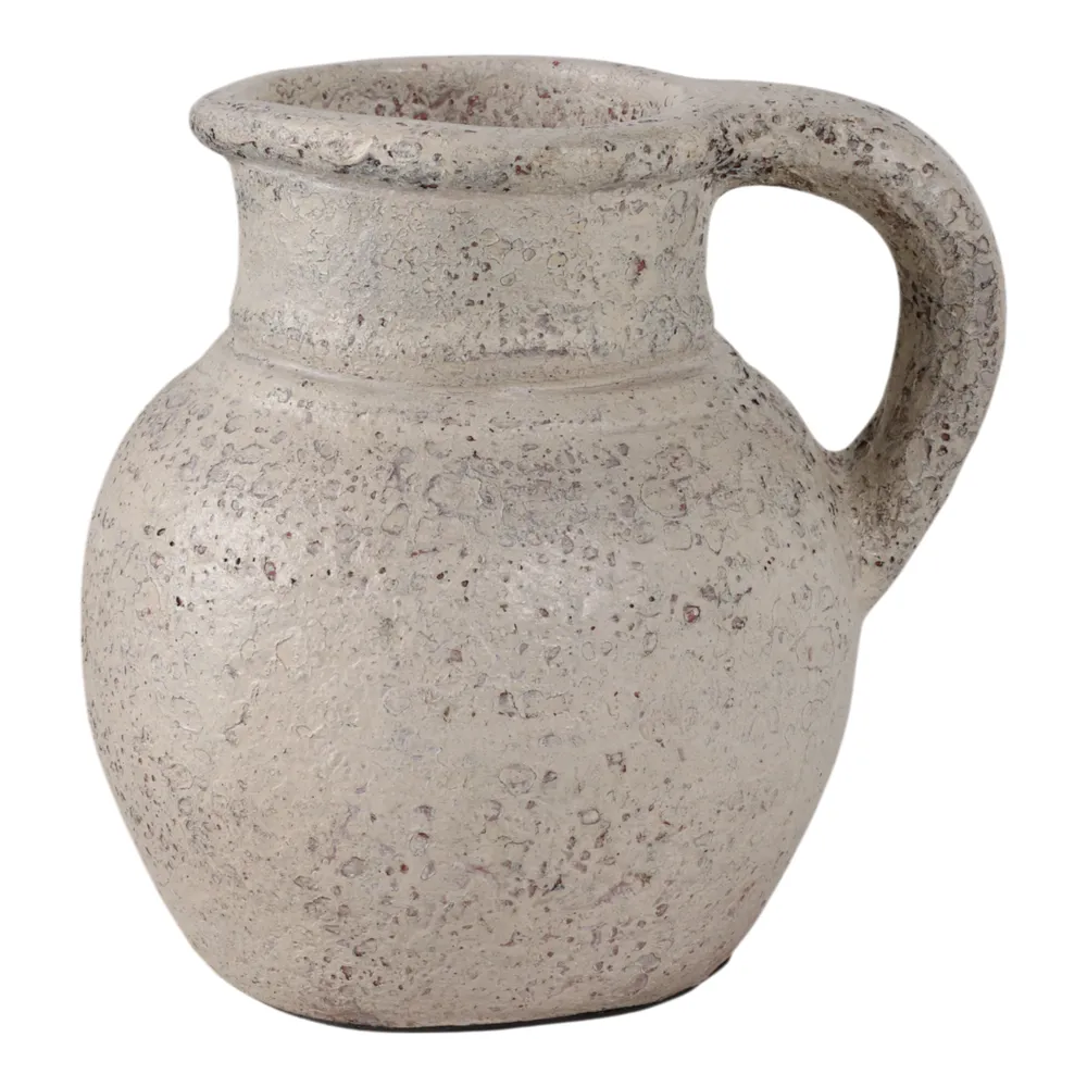 SHERMANGROVE WHITE VASE 9 (IN)