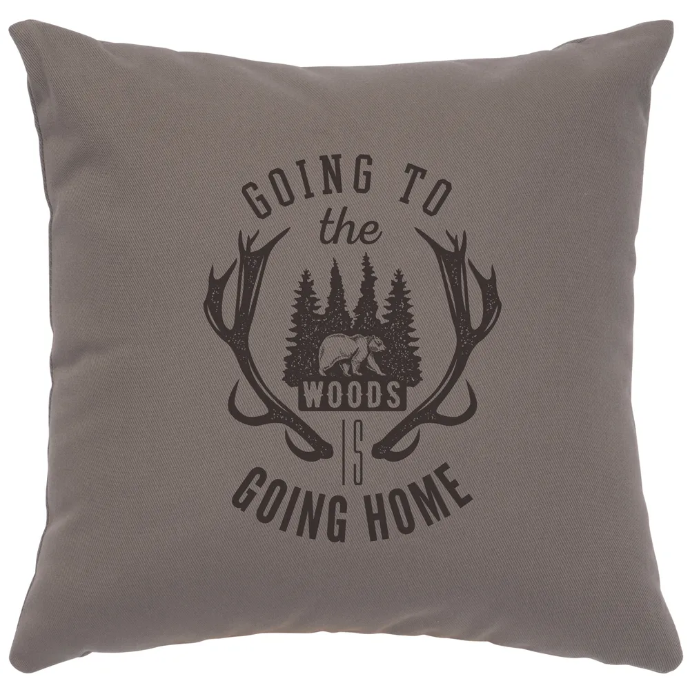 Image Pillow - Going to the Woods - Cotton Chrome