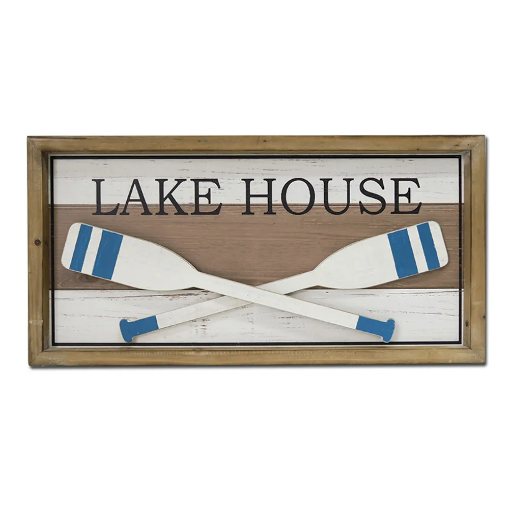 23-3/4" LAKE HOUSE  OAR SIGN
