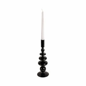 ELLENLAND BLACK CANDLE HOLDER 11 (IN) 3